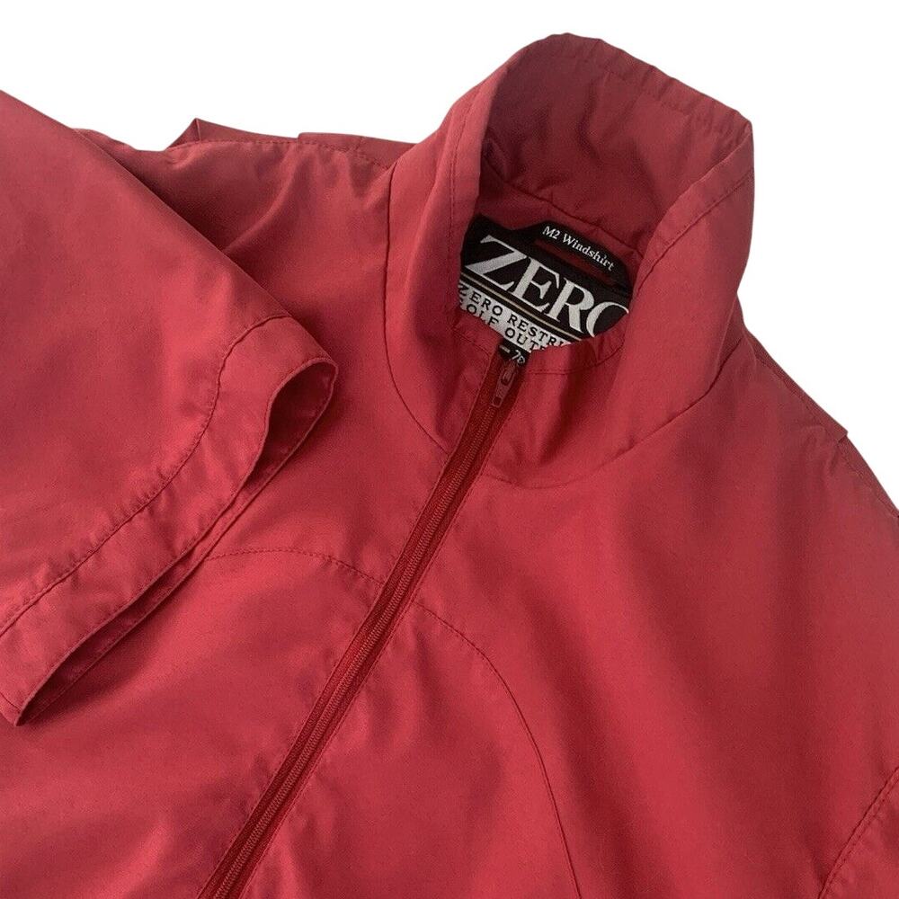 Zero Restriction 90s Women’s Medium Red Short Sleeve M2 Windshirt USA Made Golf